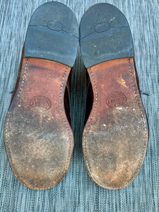 Wolverine 1000 Mile Plain-Toe Original Boots Mens Sz 10.5D Brown Leather main image 14